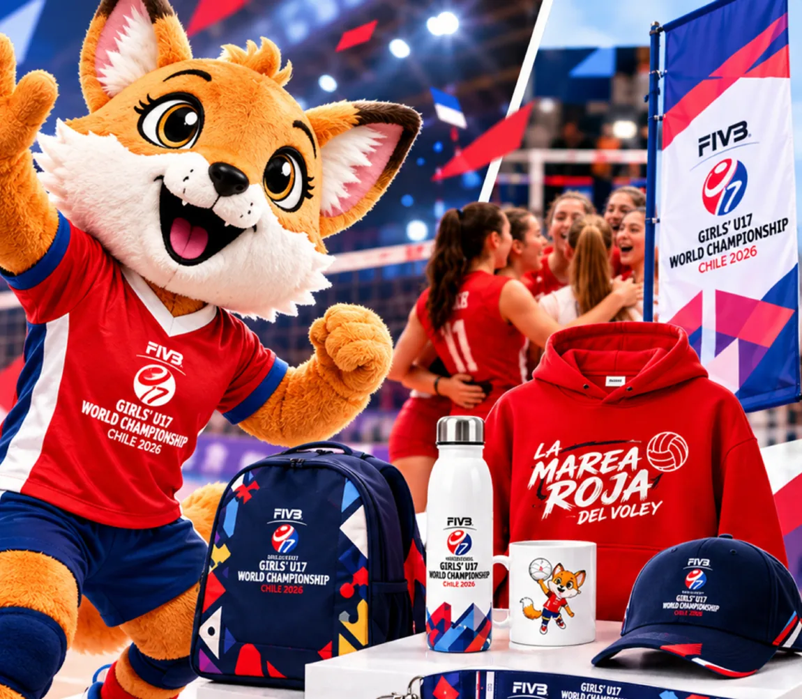 Mascota y productos oficiales del Mundial Sub-17 de Vóleibol Femenino Chile 2026